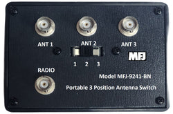 MFJ-9241-BN, Portable 3 Position Antenna Switch with BNC Connectors