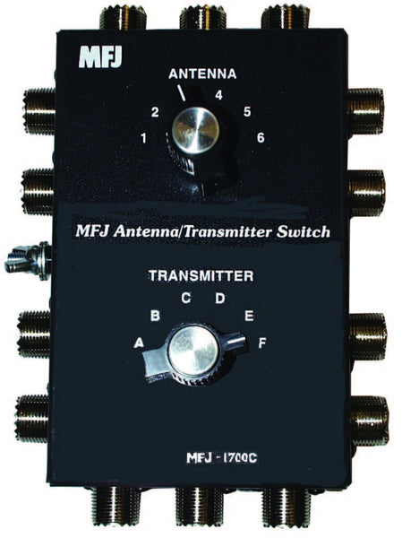 MFJ-1700C, ANT/XMTR SWITCH, 6P, HF, 2kW | MFJ Enterprises Inc