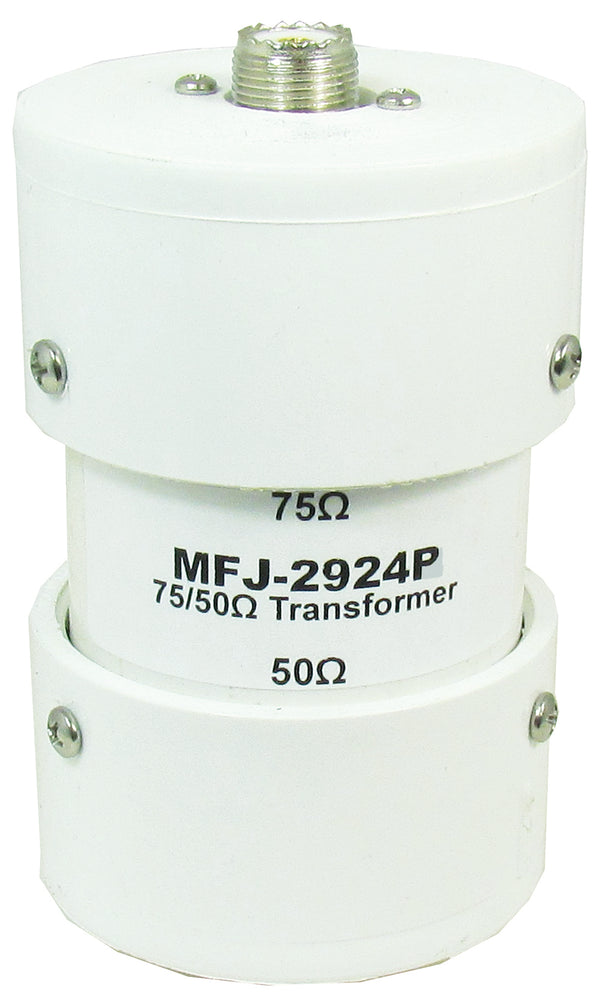 MFJ-2924P, 50 TO 75 OHM TRANSFORMER, LEGAL POWER, OUT DOOR