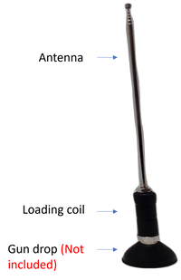 MFJ-2420TA, 20/17/15 Meters mobile antenna