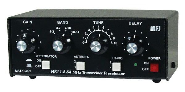 MFJ-1040C,TRANSCEIVER PRESELECTOR, 1.8 MHz TO 54 MHz
