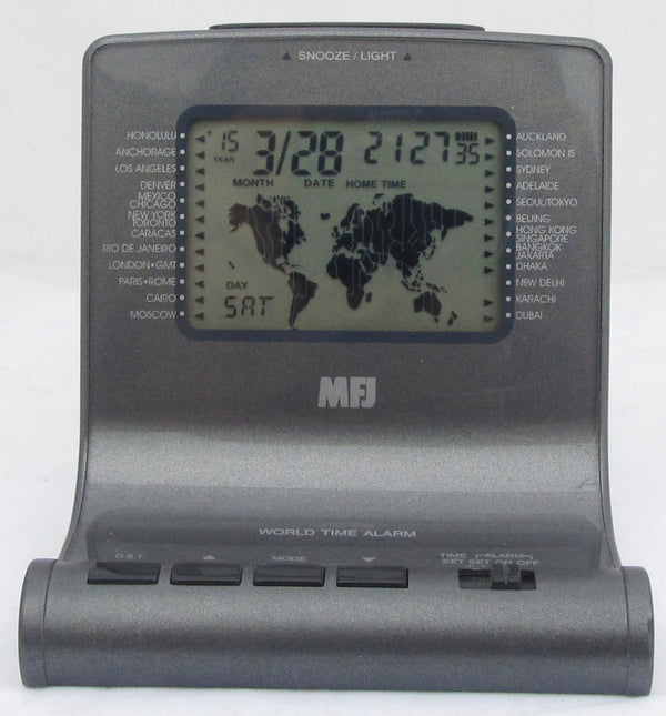 MFJ-112B, CLOCK, DELUXE WORLD MAP