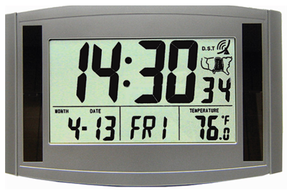 MFJ-148RC - Ham Radio Dual Time LCD Clock, Atomic W/gmt Zone, ID Timer