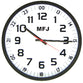 MFJ-126B, CLOCK, 24/12 HOUR, QUARTZ ANALOG WALL CLOCK