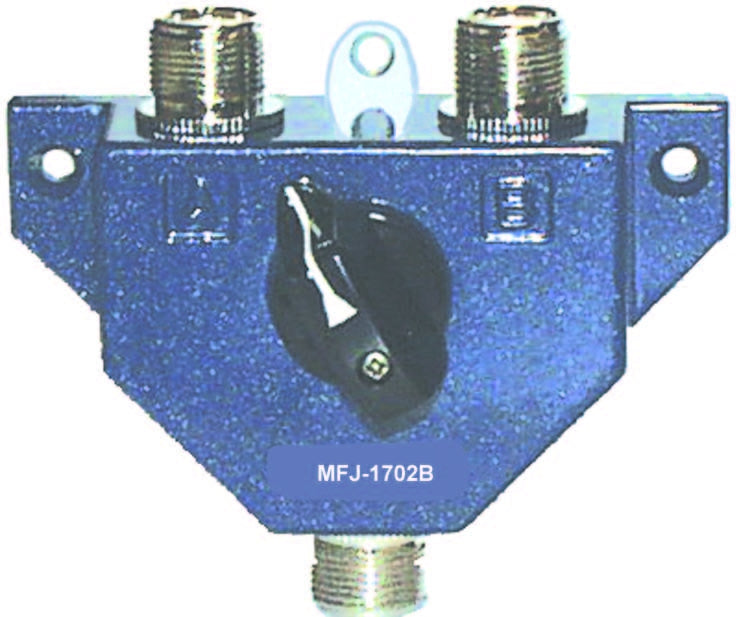 MFJ1702, ANT SWITCH, HF/VHF/UHF, 2P COAXIAL MFJ Enterprises Inc