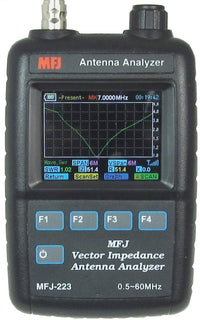 MFJ-223, COLOR GRAPHIC VNA ANTENNA ANALYZER, 1-60MHz