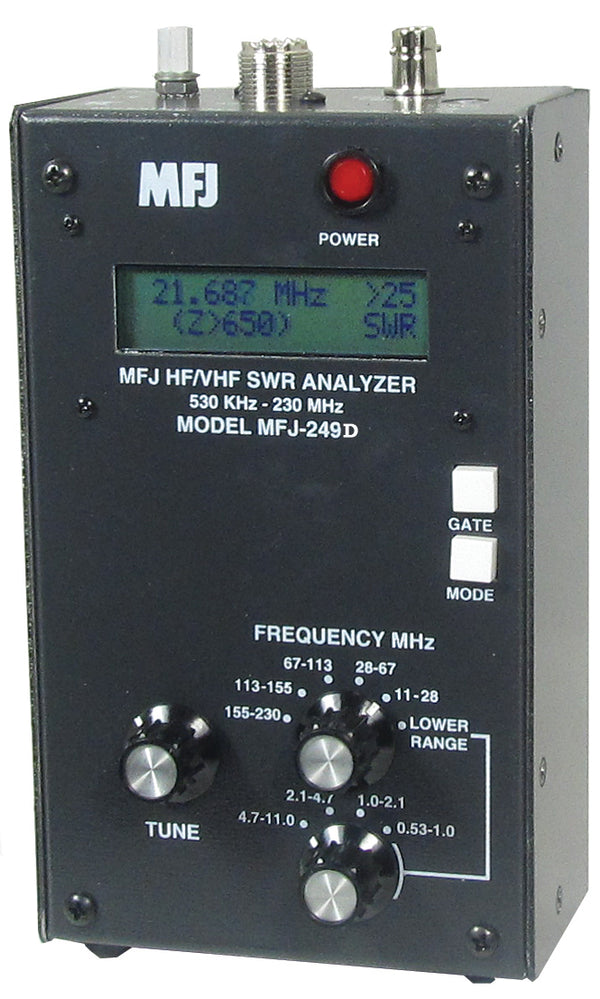 MFJ-249D, SWR ANALYZER, .530-230 MHz, W/O METER
