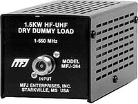 MFJ-264N, DUMMY LOAD, 1.5kW, 1-600 MHz, N, DRY