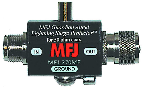 MFJ-270MF, LIGHTNING PROTECTOR, SO-239/PL259, 400 W PEP