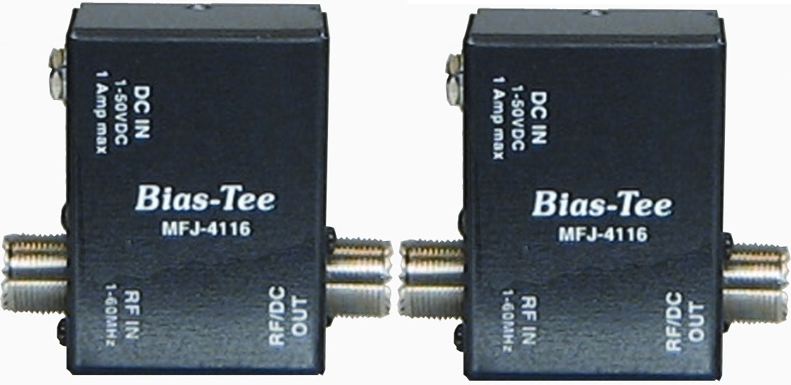 MFJ-4116P,2-BIAS TEE DC POWER INJECTOR, 1-50 VDC, 1A | MFJ