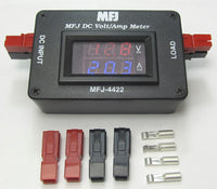 MFJ-4422, DIGITAL V/I METER,4.5-30VDC,30A,RED/BLUE,50-4422-1