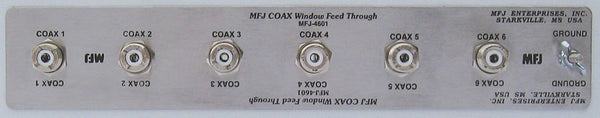 MFJ-4601, WINDOW ANT FEEDTHRU, BASIC PANEL, W/SO-239