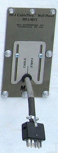 MFJ-4611, 1-HOLE ADAPTIVE CABLE WALL PLATE