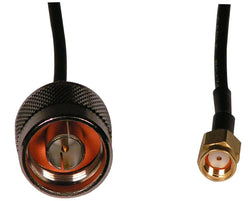 MFJ-5606SR, WIFI CABLE, SMA MALE RP- N MALE, RG174, 6FT