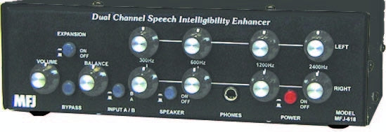 MFJ-618, SPEECH INTEL. DUAL CH. ENHANCER | MFJ Enterprises Inc