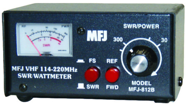 MFJ-812B, WATTMETER, VHF SWR/WATTMETER, 30, 300 WATTS
