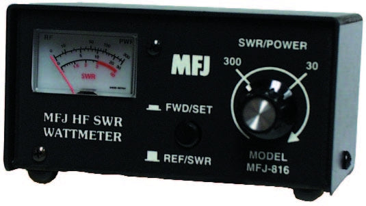 MFJ-816, WATTMETER, HF SWR/WATTMETER, 30/300 WATTS
