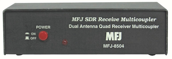 MFJ-8504NS, SDR RECEIVER MULTI-COUPLER, W/AM NOTCH FILTER,SMA