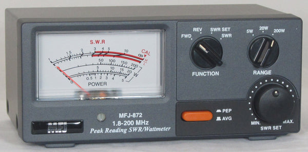 MFJ-872, WATTMETER, 1.8-200 MHz, 200 W