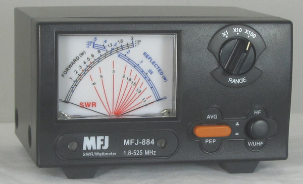 MFJ-884, X SWR/WATTMETER, 1.8-525 MHz, 200 W