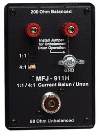 MFJ-911H,BALUN/UNBAL, SWITCHABLE, 1:1 OR 4:1, 10-160M, 300W