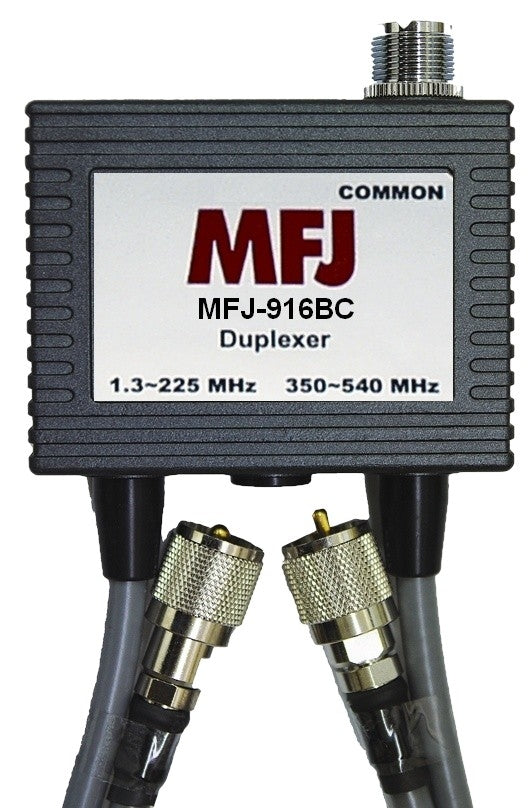 MFJ-916BC, DUPLEXER, HF-220 MHz/440MHz, PIGTAIL PL-259 | MFJ