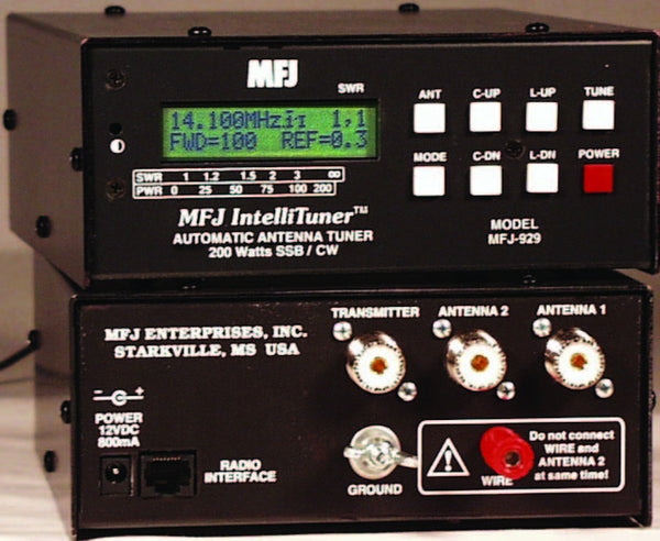MFJ-929, 200W AUTO TUNER, LCD/MTR, 1.8-30MHz