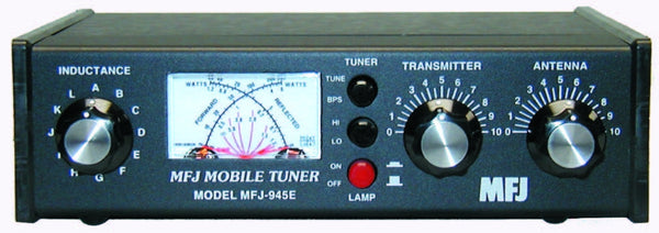 MFJ-945E, TUNER, HF+6M MOBILE, 300W, WITH ANTENNA BYPASS SWITCH