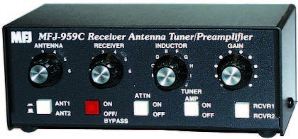 MFJ-959C, ANTENNA TUNER, SWL, WITH PREAMP