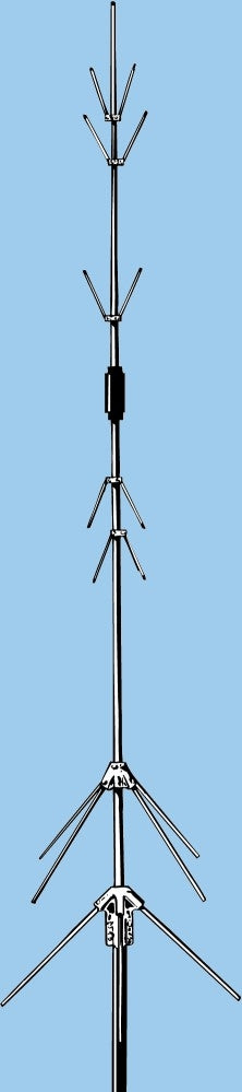 V-42R, DUAL BAND COLLINEAR VERTICAL 143-153,436-455 MHz,N