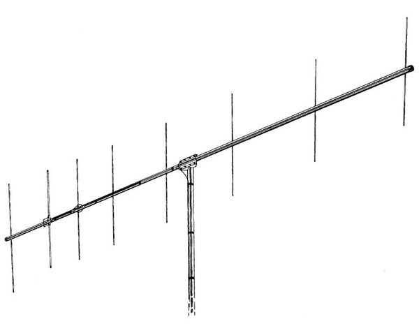 VB-28FM, 8 ELEMENT 2M WITH BETA MATCH ACCEPTS 2 MAST 11.8